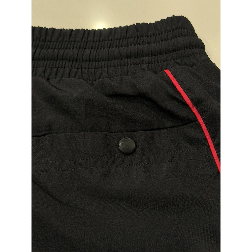Nike The Athletic Dept Track Pants Womens M Black Red 370907-012 Preowned